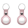 Akcesoria GSM i GPS KeyBudz AirTag Keyring skórzane etui do AirTag blush pink 2 sztuki IEOKBAT2BP